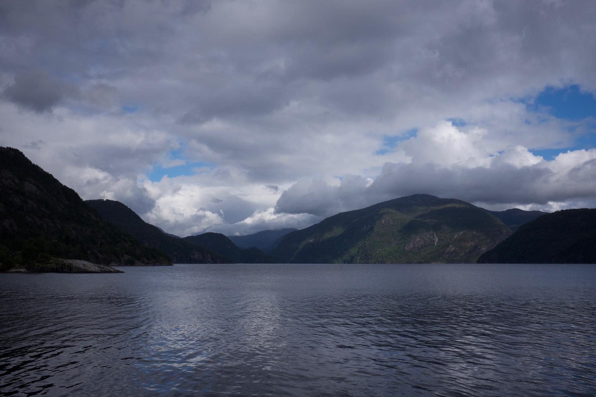 The mountains and sea of Bergen.